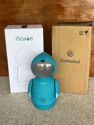 Embodied Moxie - Artificial Intelligence Learning Robot for Kids w/Original Box