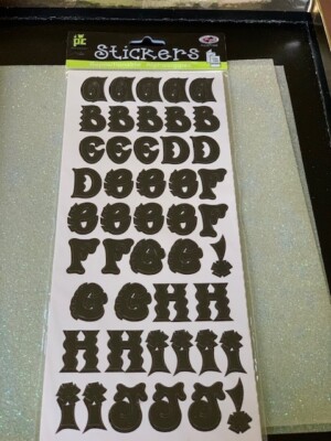 CREATIVE IMAGINATIONS SONNETS SHARON SONEFF BLACK 2 SHEETS 178 LETTERS 18 IMAGES