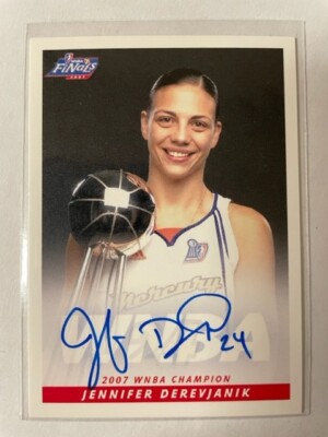 Jennifer Derevjanik - 2008 Rittenhouse WNBA ''2007 WNBA Champion'' autograph