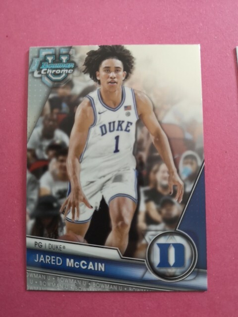 Jared Mccain Duke Carte Basket Bowman University Topps Chrome 2023-24 #18