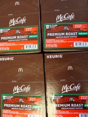 McCafe Premium Medium Roast Decaf Coffee K-Cups 96 Count Best By April