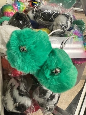Brand New Green Roller Skate Pom Poms