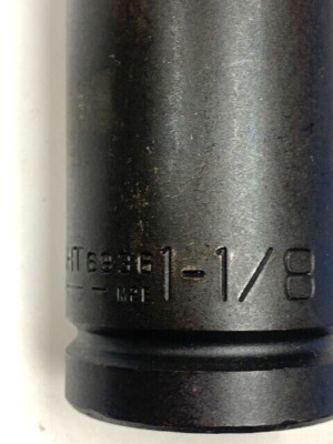 1-1/8'' SOCKET 3/4'' DRIVE 6 POINT DEEP IMPACT SOCKET WRIGHT 6936  USA