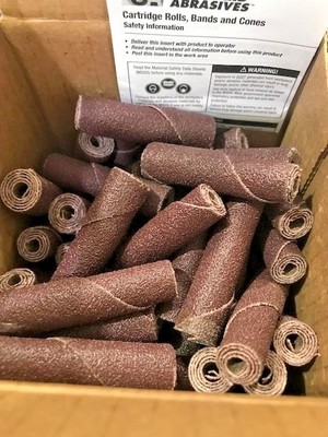 Standard Abrasives 713139 AO Straight Cartridge Roll 12quot x 2quot x 316quot  80 Grit