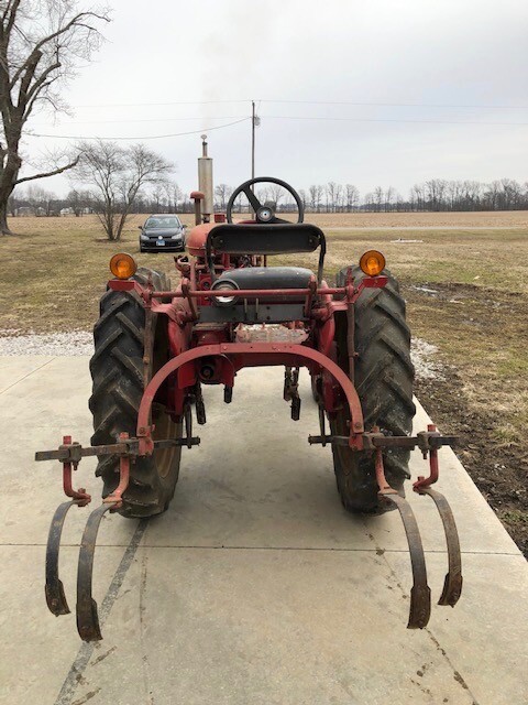 Farmall 140 Tractor Hi-Clear with IH 144 Cultivator and Side Dresser