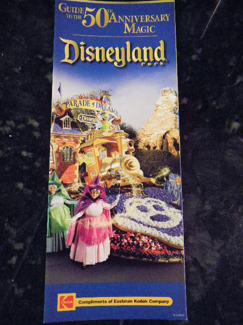 Disneyland 50th Anniversary Parade Of Dreams Main Gate Map