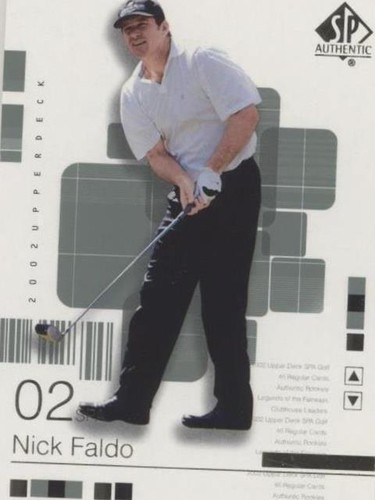 2002 SP Authentic - Nick Faldo #7SPA