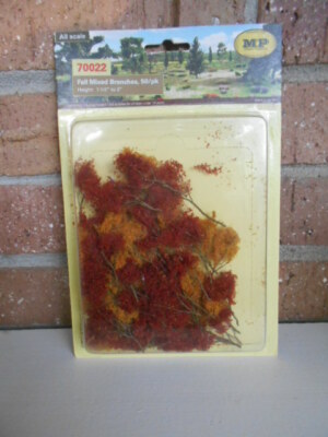 MP Scenery Products item #70022 HO Scale Fall Mixed Branches,50/Pack 