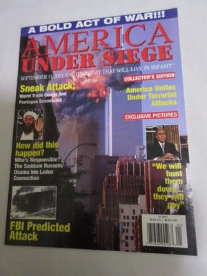 AMERICA UNDER SIEGE  MAGAZINE, September 11, 2001 Collectors Edition, MINT