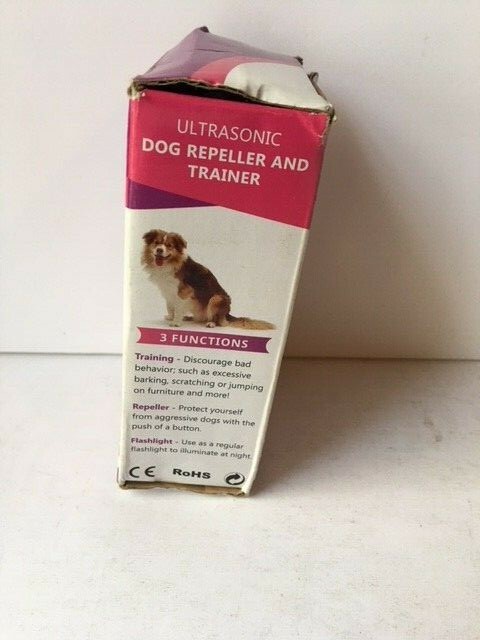 Eliminator Electronic Dog Repellent And Trainer With Led Flashlight / Stops Bark