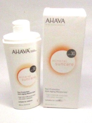 AHAVA - Mineral Suncare Sun Protection Anti-Aging Moisturizer 30 SPF -8.5 oz.NIB