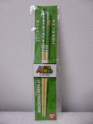 Super Mario Chopsticks *My Hashi Collection* Nintendo Bandai *NEW* NES SNES Wii
