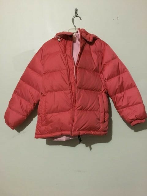 LANDS' End Size S Goose down Feather Kids Girls Coral
