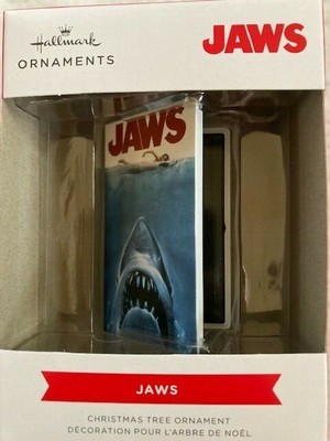Hallmark Jaws Christmas Tree Ornament Retro VHS VCR Case Style