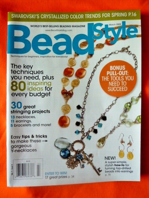 Lot of (10) BEAD STYLE Beading Jewelry Craft Magazines 2008-2010
