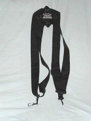 REMO Dual Slider Percussion Strap Wide Heavy Duty Canvas/Leather Adjustable! EXC