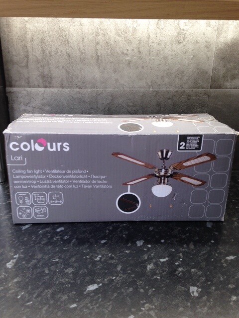 Colours Ceiling Fan Light New In Box In Bridgend Gumtree