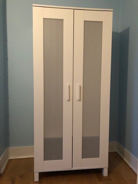 Ikea White Wardrobe Chest Of Drawers Aneboda Model In
