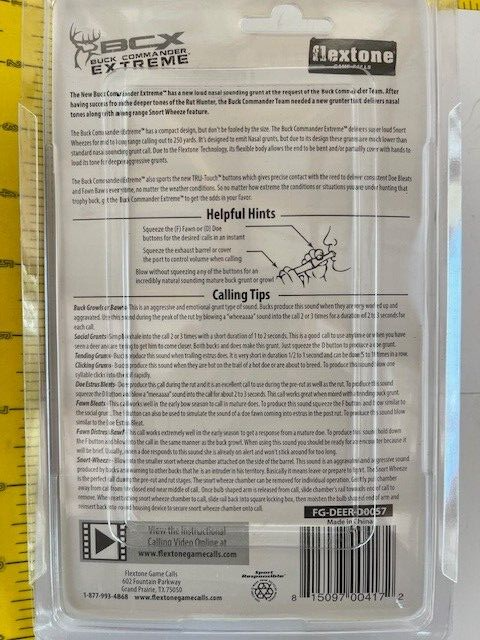 Flextone BCX Buck Commander Extreme Deer Call