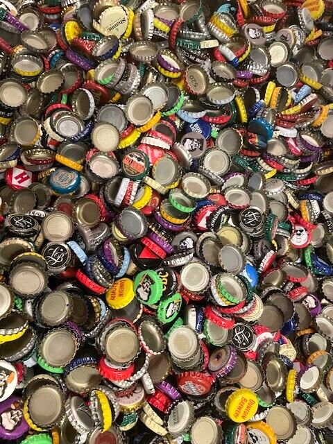 500 Mixed Lot Beer Bottle Caps Clean Project Ready Dent Free Colorful Lot!