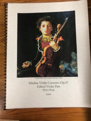 NEW! Sibelius Violin Concerto op.47 Solo violin and piano reduction  2024 2 Vol.