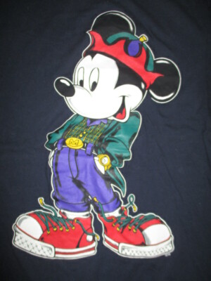 レア品】Disney＊Mickey＊UNLIMITED Vintage Mickey Unlimited Disney Label MICKEY MOUSE Rapper