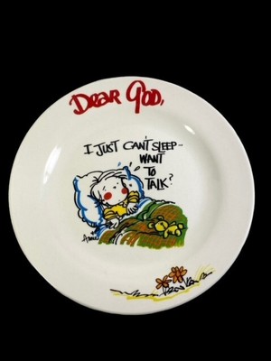 Royal Norfolk Dear God Plates I Just Can t Sleep, Want to Talk 7.5'' Salad Desert