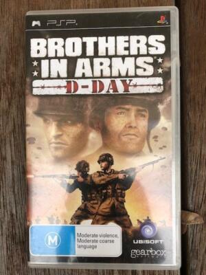 SONY PLAYSTATION PSP Brothers In Arms D-Day DISC W/BOX & MANUAL