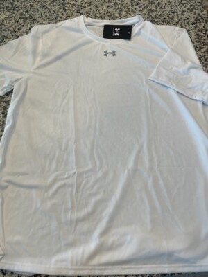 Under Armour mens team tech shirt NEW 1376842 white L large