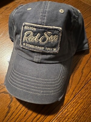 Boston Red Sox Twins Enterprice Distressed Franchise Hat size Lg
