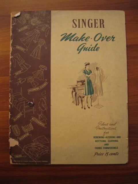 Vintage Singer Make Over Guide Sewing Ideas Restyling Clothes 1942 AS IS (O)
