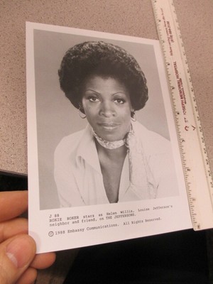 CBS TV show photo 1988 THE JEFFERSONS Roxie Roker serious V88