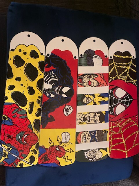 Custom Spiderman Mainstays 42 inch Hugger Indoor Ceiling Fan With