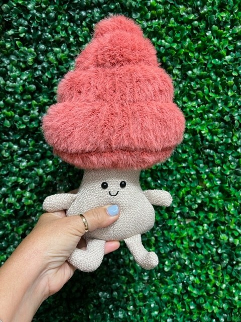 Pink Pine Tree Christmas Plushy Decoration, Jelly Cat inspired Stuffed Decoratio