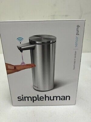 simplehuman ST1043  Rechargeable Sensor Pump 9oz - Stainless Steel No Charger