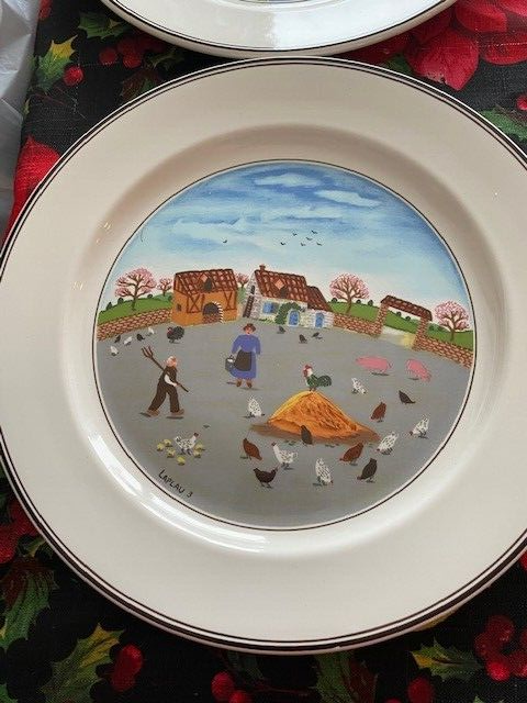 Villeroy & Boch Assorted Dinner Plate 10.5" diameter.  Porcelain