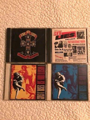Lot 4 Guns N' Roses CD Appetite for Destruction Lies Use Your Illusion I & II