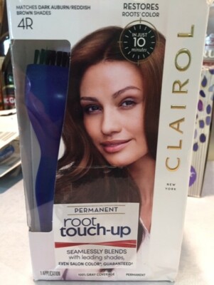 (2) Clairol Permanent Root Touch Up - 4R Dark Auburn / Reddish Brown Shades 