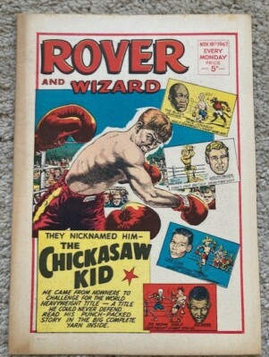 Vintage DC Thomson Rover and Wizard Comic  Nov 18 1967 Lovely Condition