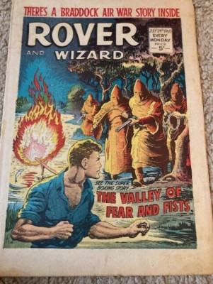 Vintage DC Thomson Rover and Wizard Comic July 24 1965 Nice Condition
