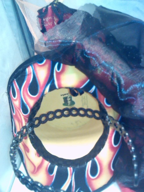 Ladies Veiled Fascinator Topper -matching clutch -Bridal -burlesque  -cyberpunk