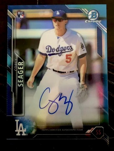 その他 COREY SEAGER Topps Chrome auto blue 2016 Topps Chrome Rookie Blue Refractor Corey Seager RC