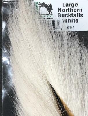 LARGE NORTHERN BUCKTAIL by HARELINE DUBBIN. U PICK - ALL COLORS. FLY TYING. DEER
