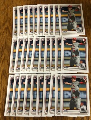 (x30 Lot) Ian Bedell 2020 Bowman Draft #100 (1st Bowman) St. Louis Cardinals RC