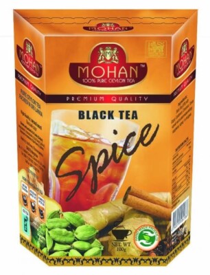 Black tea with spices (ginger, cinnamon, cardamom, cloves) Mohan, 100 g