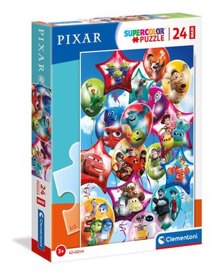 Puzzle maxi 24 elementy. Supercolor. Przyjęcie Pixar