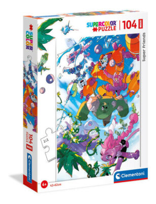 Puzzle maxi 104 elementy. Supercolor. Super przyjaciele