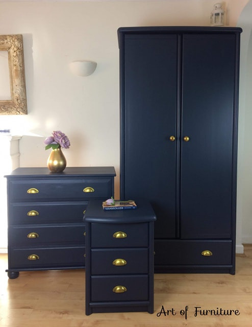 Pine Country Bedroom Furniture Set Wardrobe Chest Of Drawers