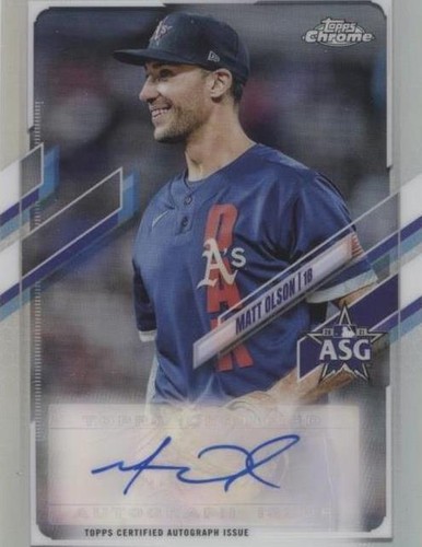 2021 Topps Chrome Update Series - Matt Olson #ASGA-MO