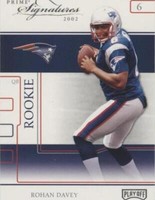 2002 Playoff Prime Signatures Rohan Davey #72
